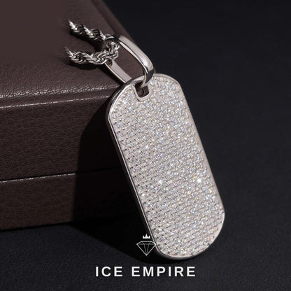 Iced Out Rose Gold Plated Moissanite Pendant
