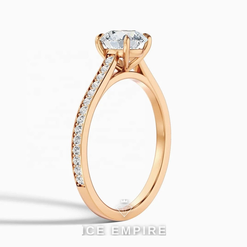Iced Out 10K Gold Lab Grown Diamond Pendant