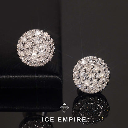 Iced Out 925 Silver Lab Grown Diamond Earrings
