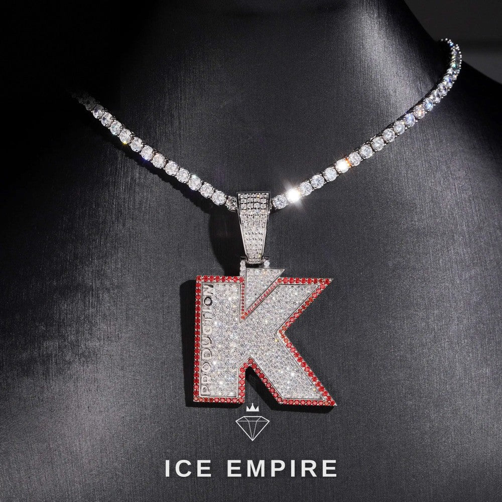 Iced Out Rose Gold Plated Moissanite Pendant