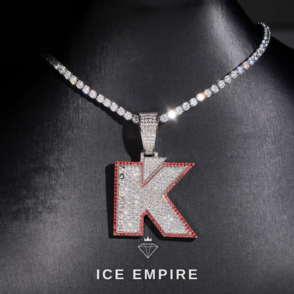 Iced Out Rose Gold Plated Moissanite Pendant