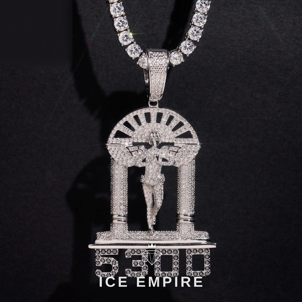 Iced Out 925 Silver Pendant