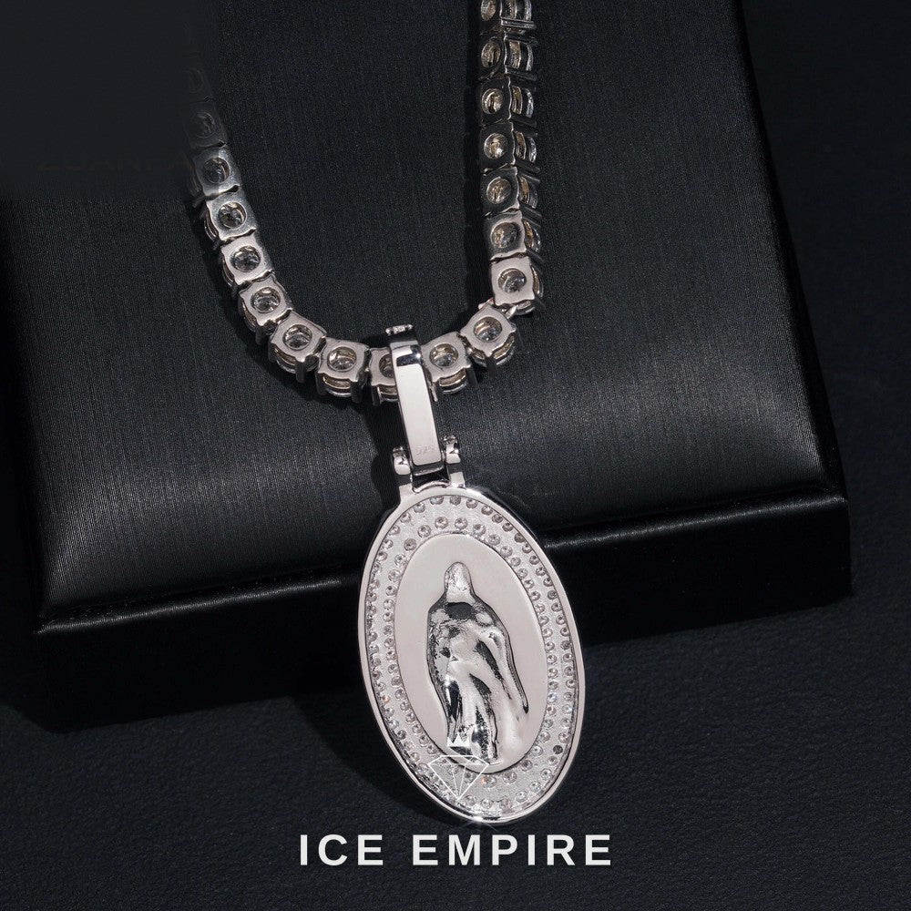 Iced Out Rose Gold Plated Pendant