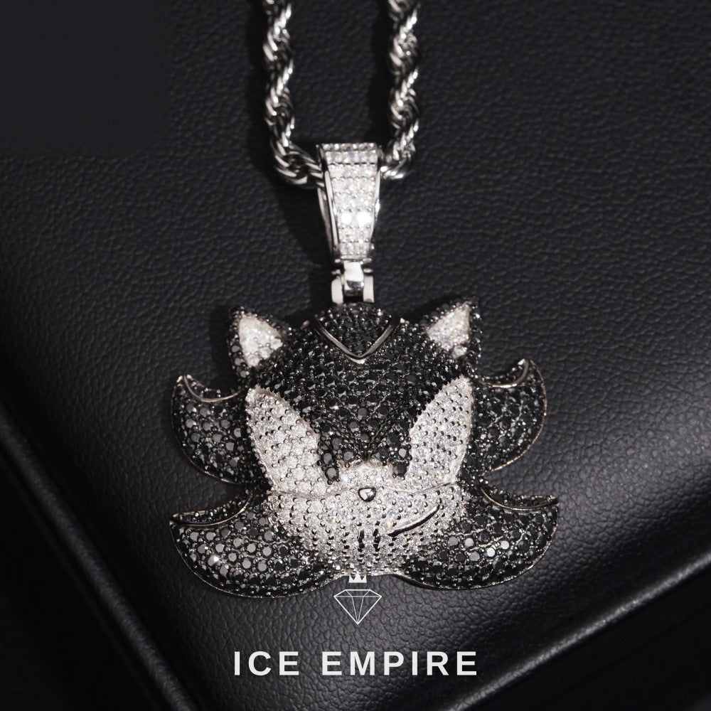 Iced Out Rose Gold Plated Moissanite Pendant