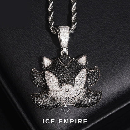 Iced Out Rose Gold Plated Moissanite Pendant