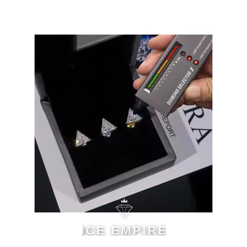 Iced Out 925 Silver Moissanite Earrings