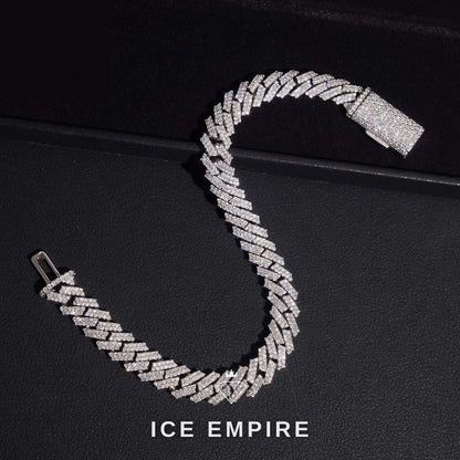 Iced Out Gold Plated Moissanite Cuban Chain