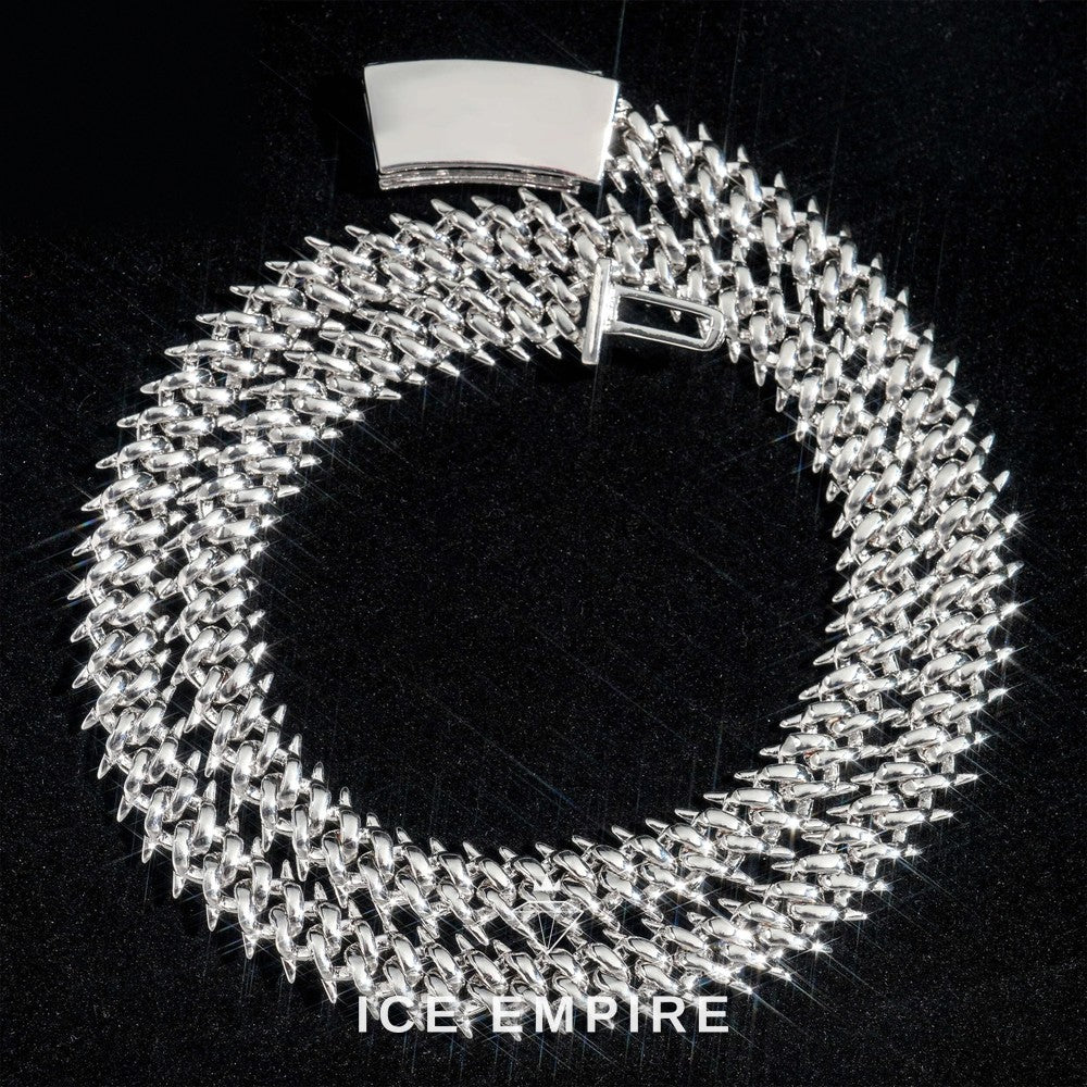 Iced Out Rose Gold Plated Moissanite Cuban Chain