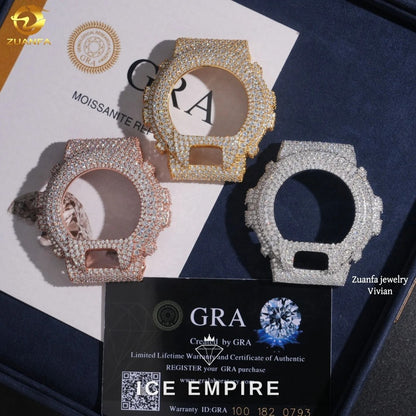 Iced Out 925 Silver Moissanite Watch