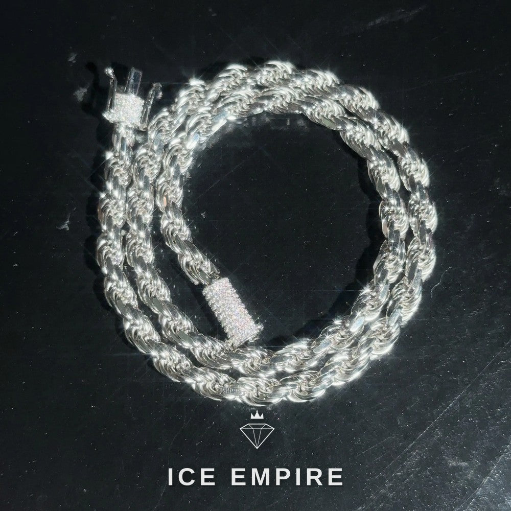 Iced Out Rose Gold Plated Moissanite Cuban Chain