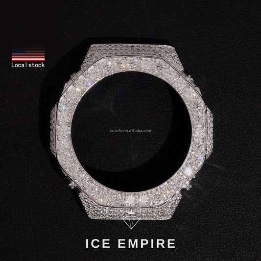 Iced Out 925 Silver Moissanite Watch