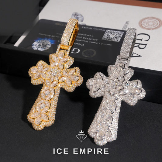 Iced Out Baguette Rose Gold Plated Cuban Chain