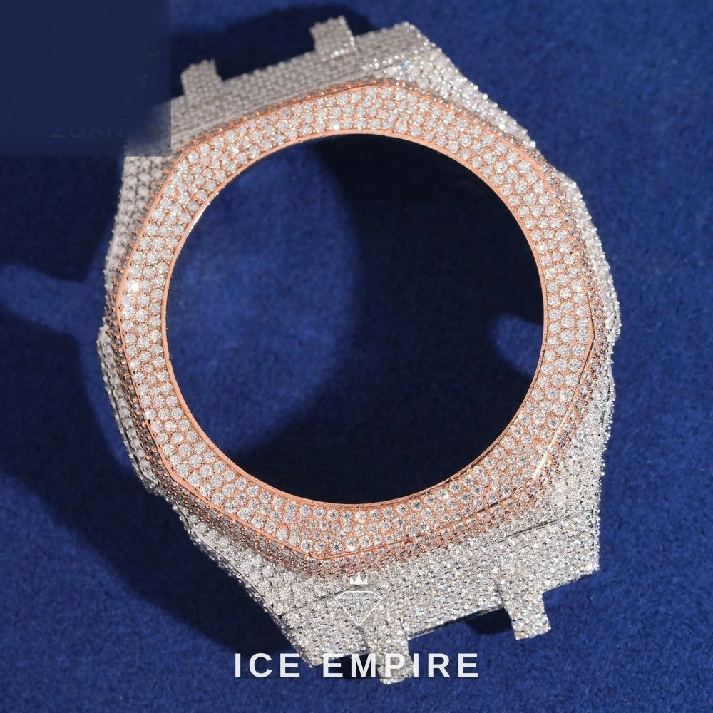 Iced Out 925 Silver Moissanite Watch
