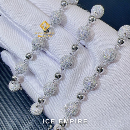 Iced Out Gold Plated Moissanite Cuban Chain