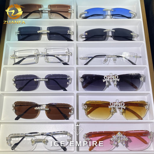 Iced Out 925 Silver Glasses