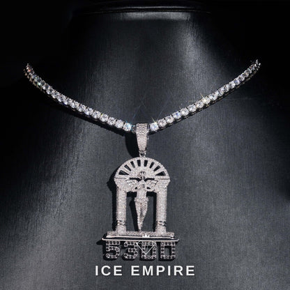 Iced Out 925 Silver Pendant