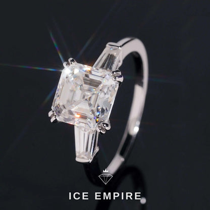 Iced Out 18K Gold Moissanite Wedding Band