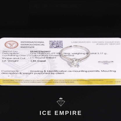 Iced Out 925 Silver Lab Grown Diamond Wedding Band