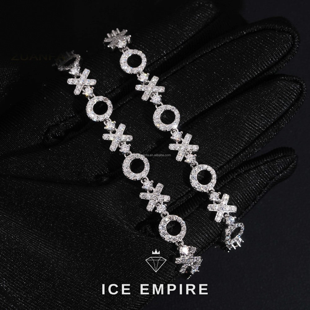 Iced Out 925 Silver Moissanite Tennis Bracelet