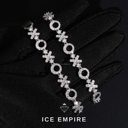 Iced Out 925 Silver Moissanite Tennis Bracelet