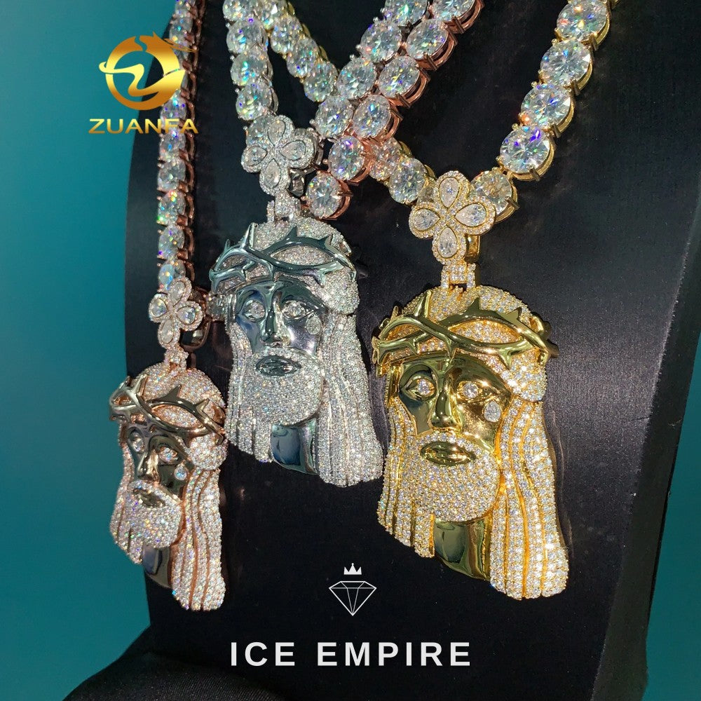 Iced Out 925 Silver Pendant