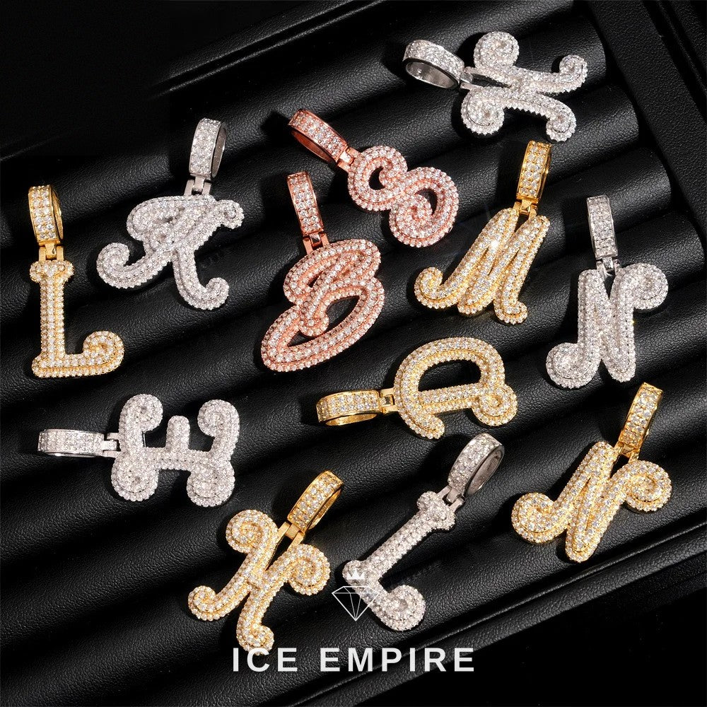 Iced Out Rose Gold Plated Moissanite Pendant