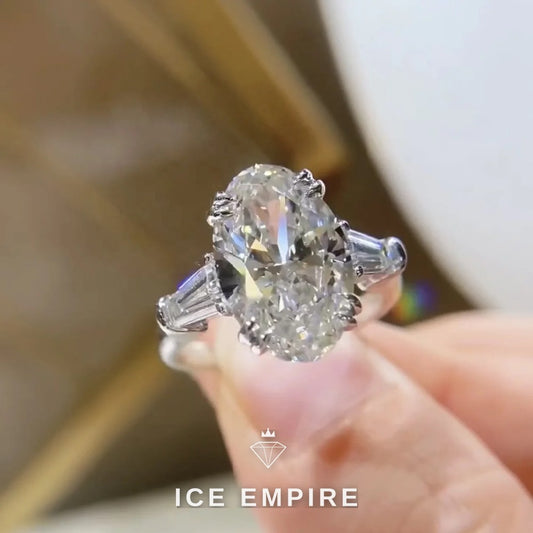 Iced Out 14K Gold Lab Grown Diamond Ring