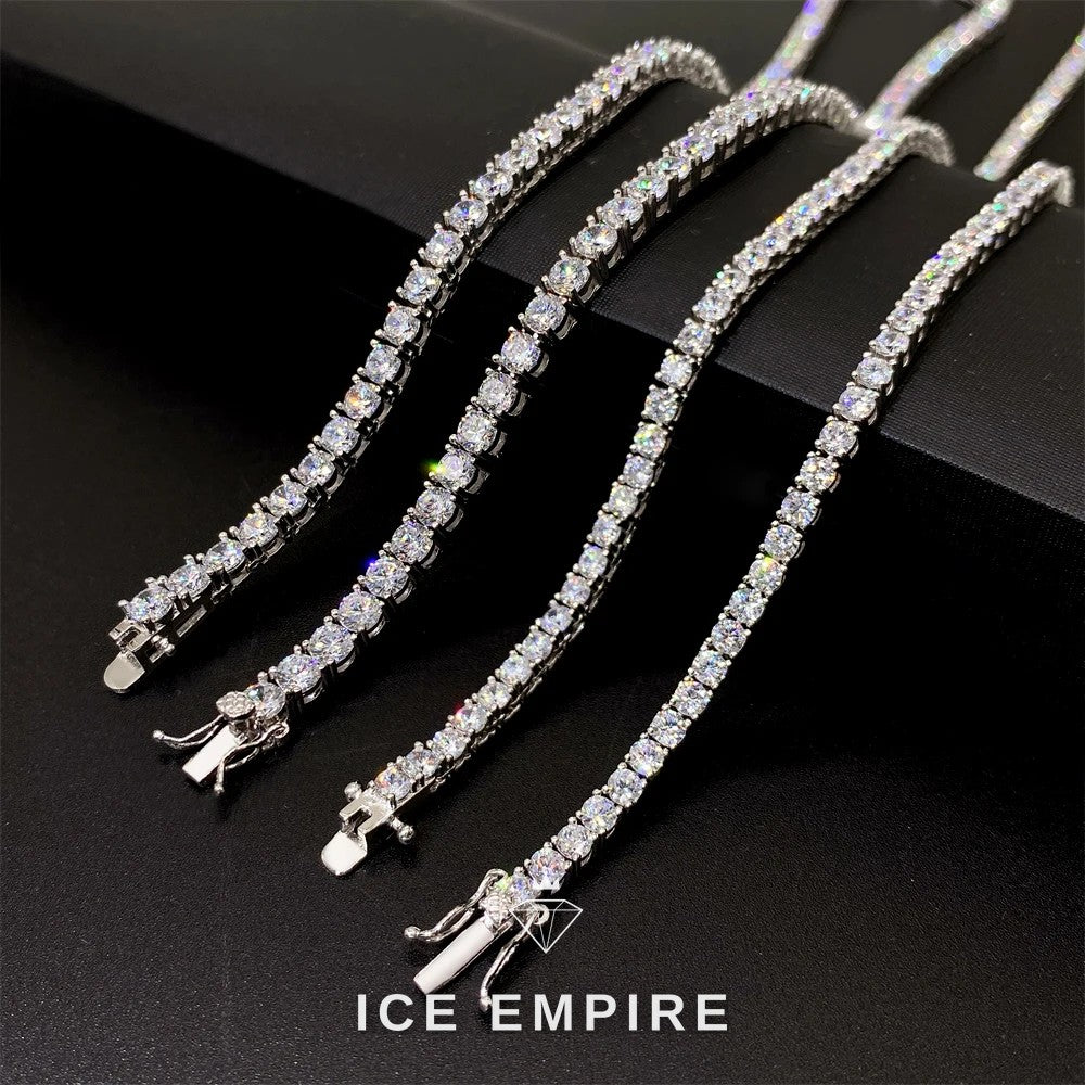 Iced Out Rose Gold Plated Moissanite Cuban Chain