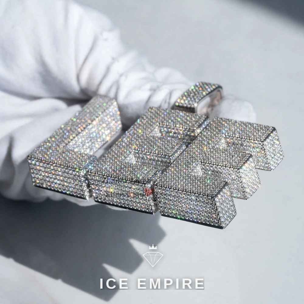 Iced Out 925 Silver Cuban Chain
