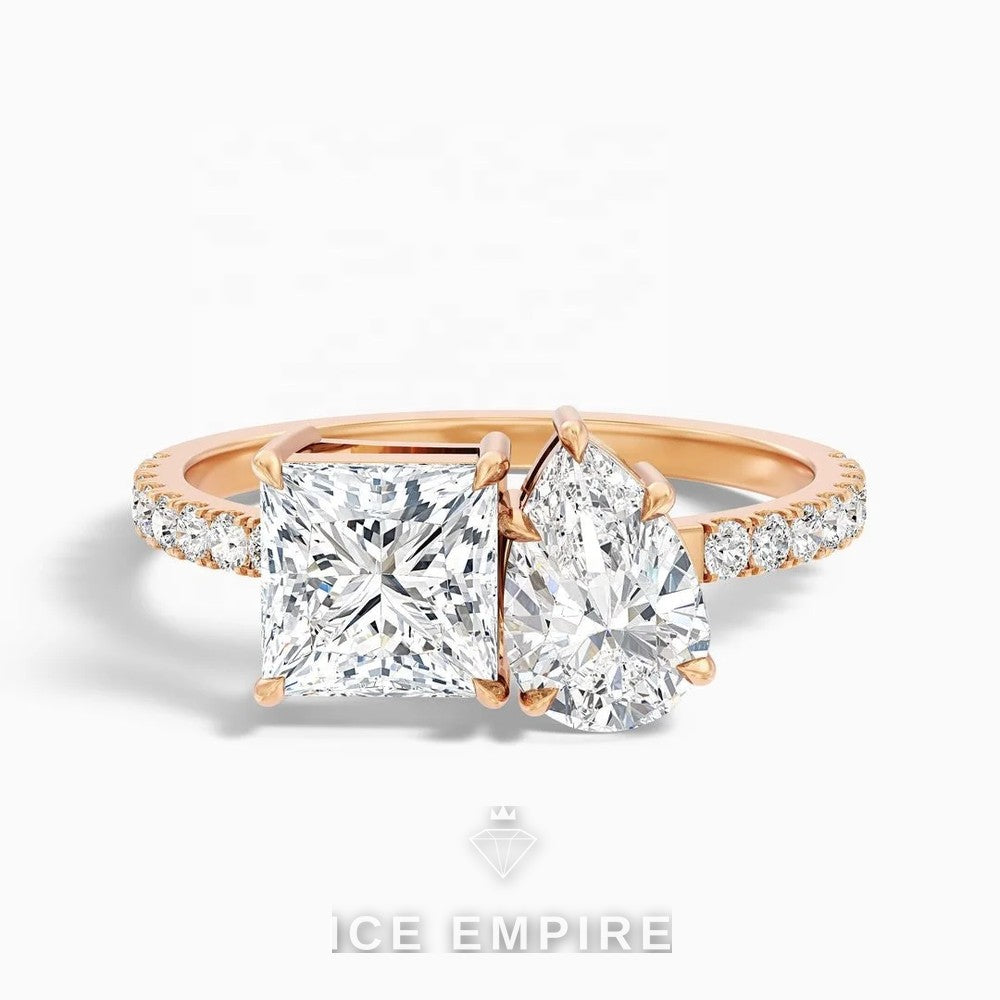 Iced Out Gold Plated Lab Grown Diamond Pendant