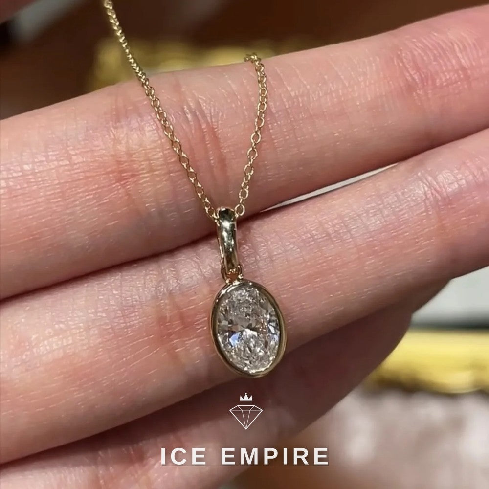 Iced Out Gold Plated Lab Grown Diamond Chain