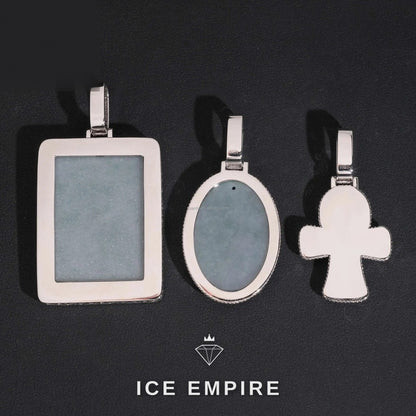 Iced Out Cross 925 Silver Moissanite Pendant