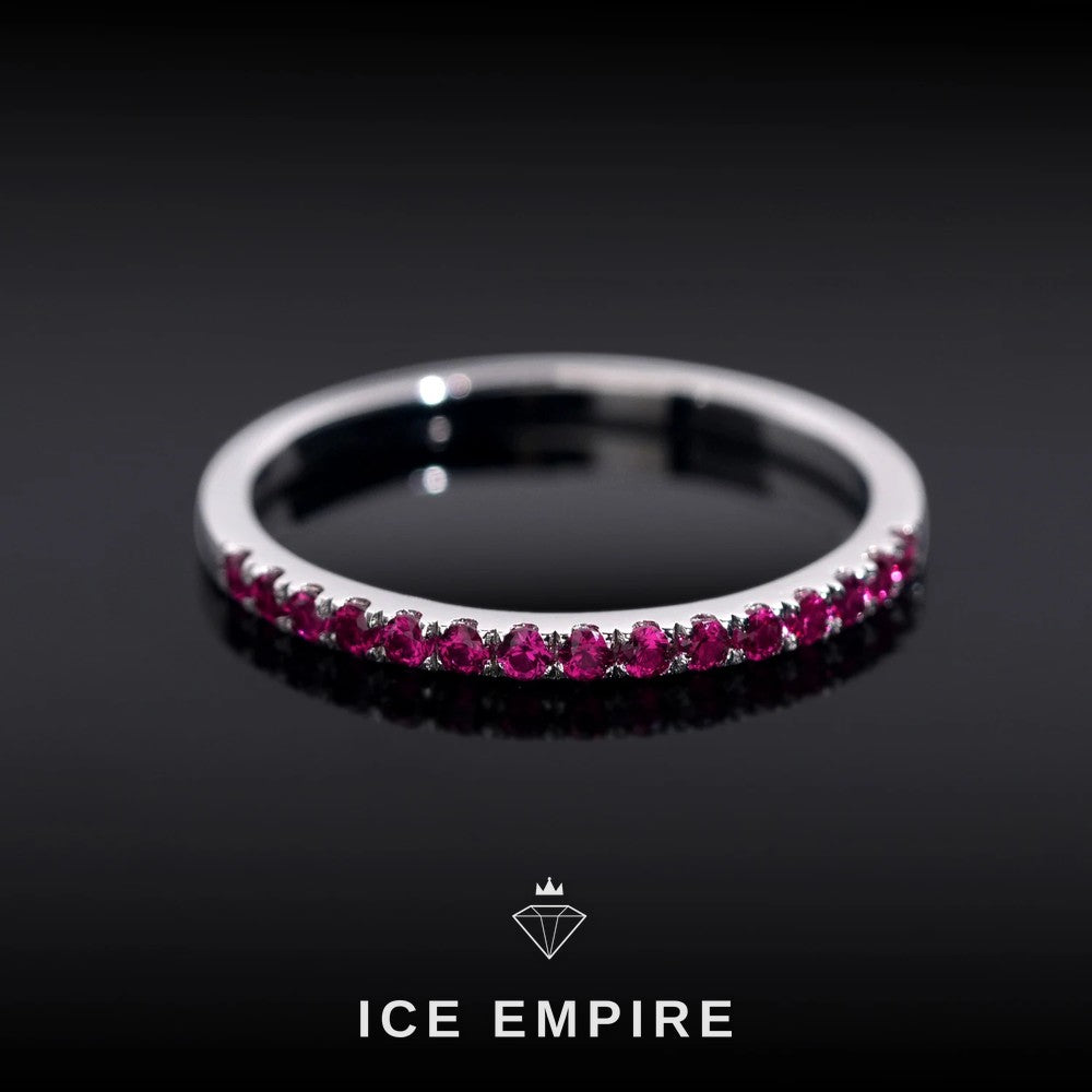 Iced Out 925 Silver Lab Grown Diamond Engagement Ring