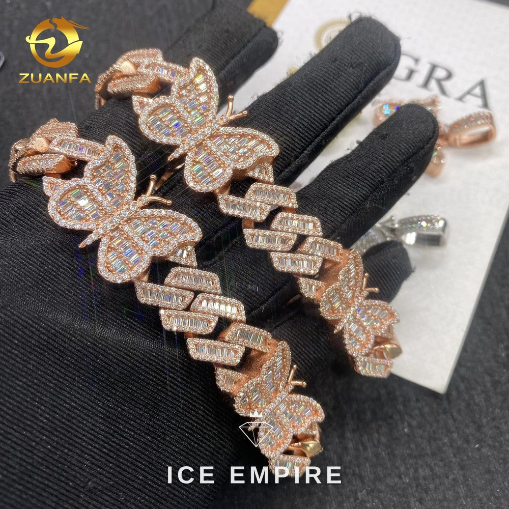 Iced Out Rose Gold Bracelet