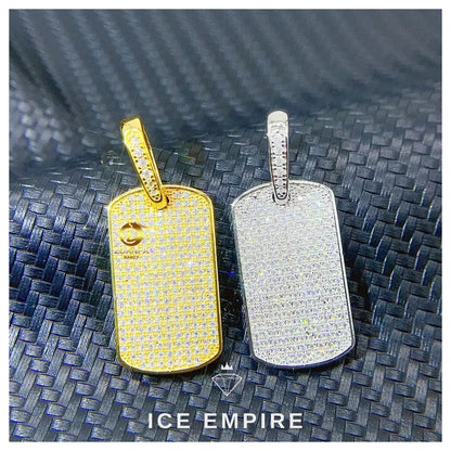 Iced Out Rose Gold Plated Moissanite Pendant