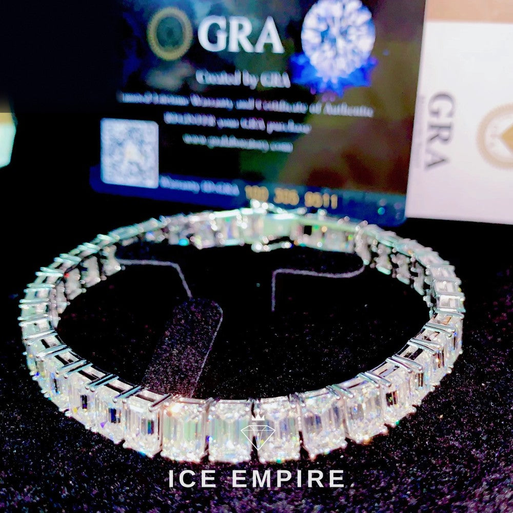Iced Out Rose Gold Plated Moissanite Cuban Chain