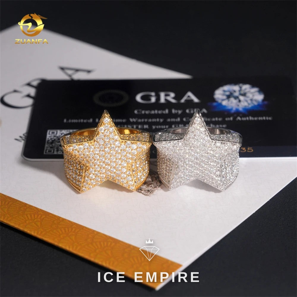 Iced Out 925 Silver Moissanite Cuban Chain