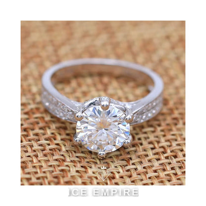 Iced Out 14K Gold Lab Grown Diamond Ring