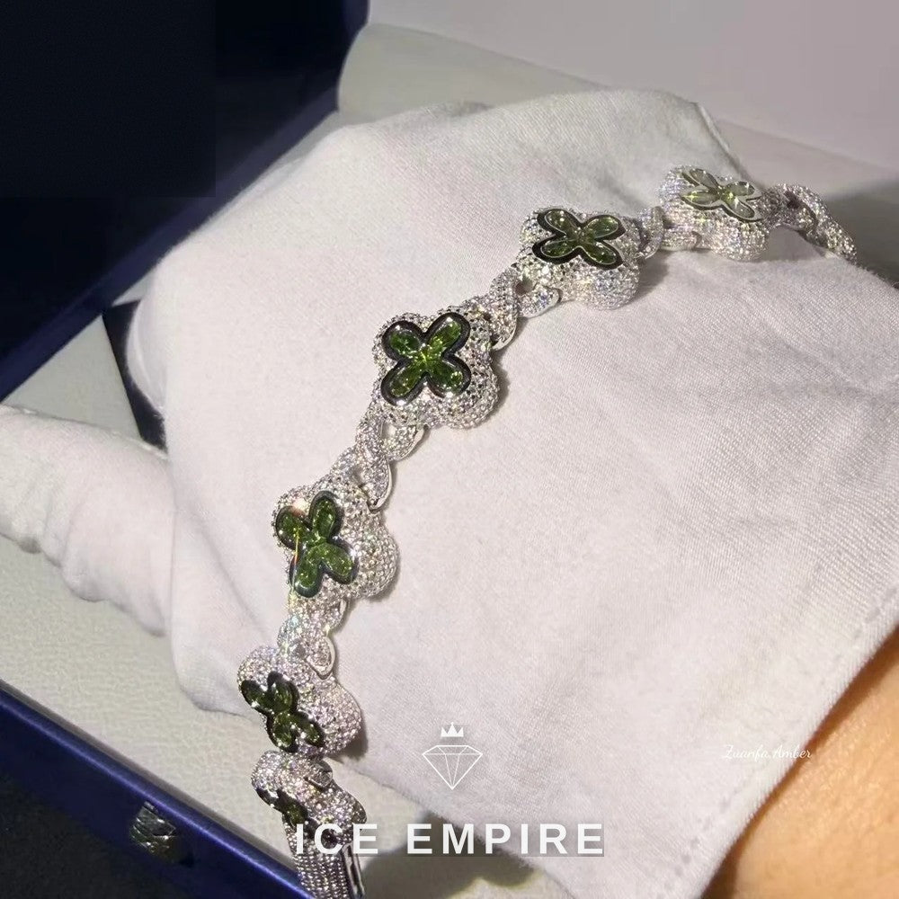 Iced Out Gold Plated Moissanite Cuban Chain