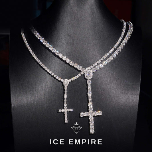 Iced Out Rose Gold Plated Moissanite Cuban Chain