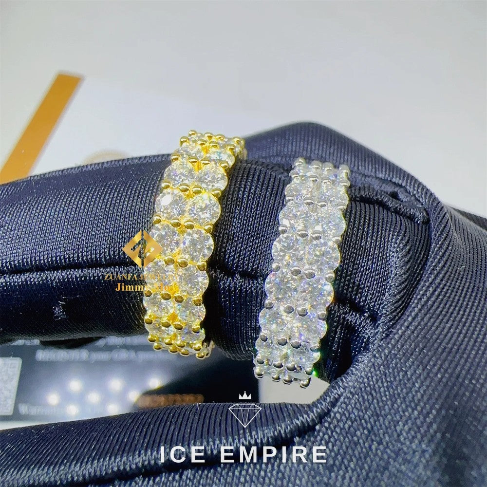 Iced Out Gold Plated Moissanite Ring