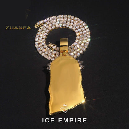 Iced Out Gold Plated Pendant