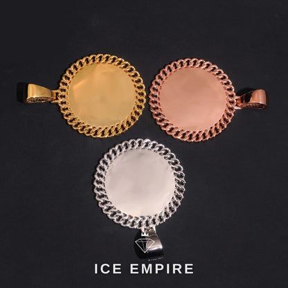 Iced Out Gold Plated Pendant