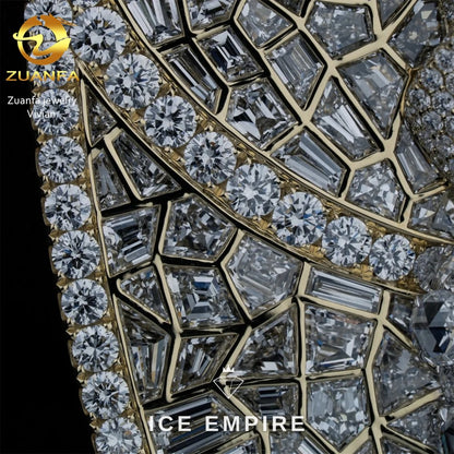 Iced Out Cross 925 Silver Moissanite Pendant