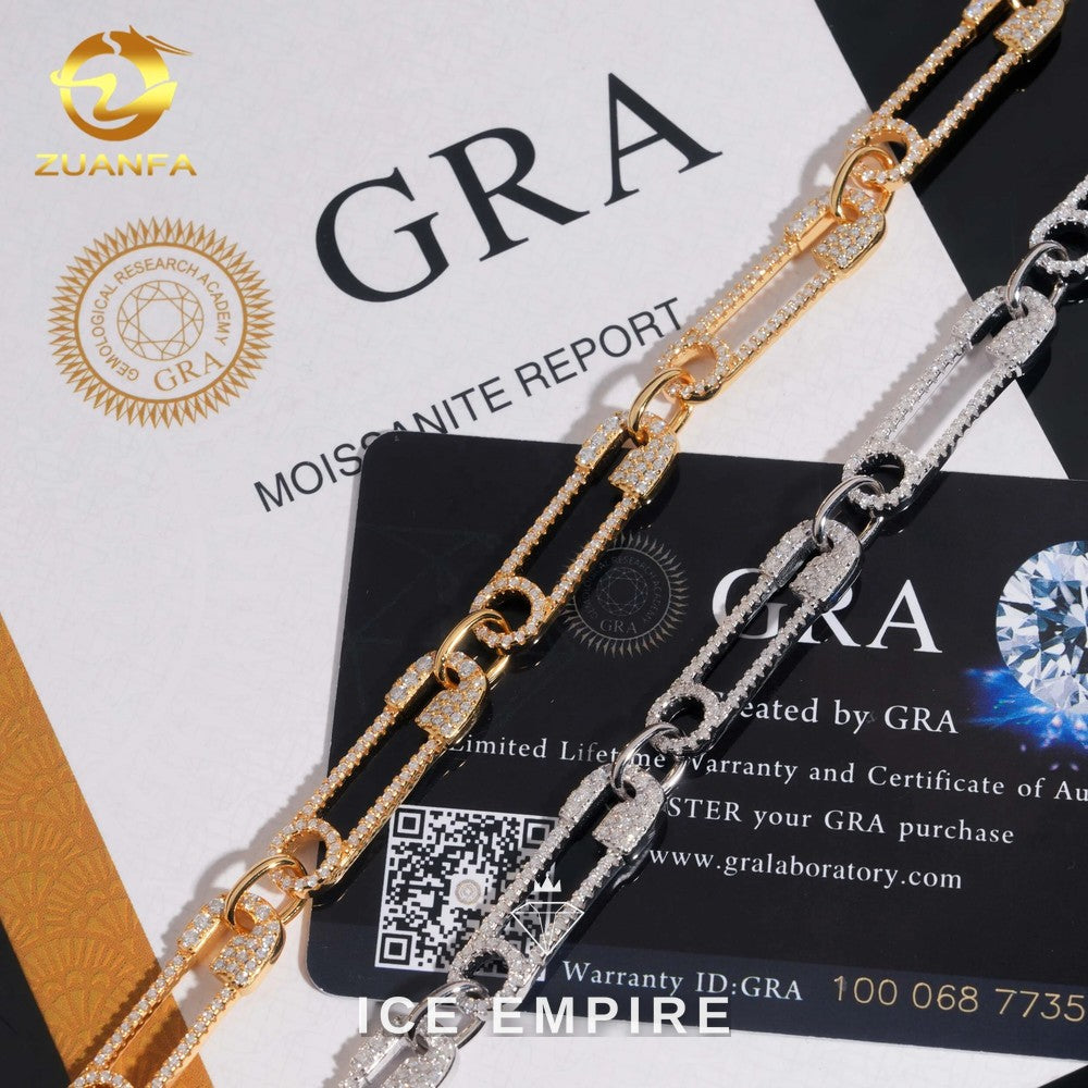 Iced Out 925 Silver Moissanite Bracelet