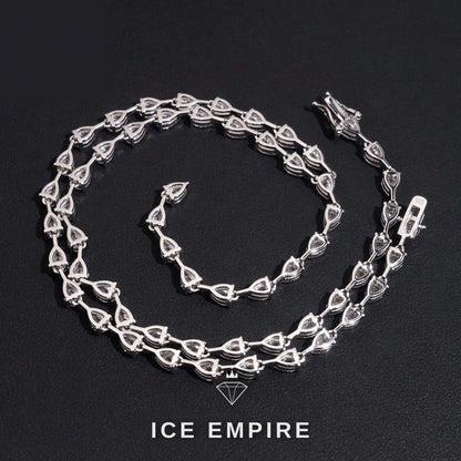 Iced Out 925 Silver Moissanite Cuban Chain