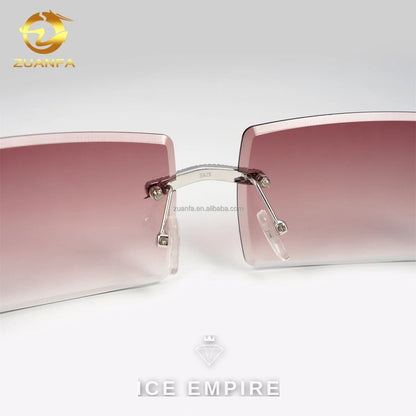 Iced Out 925 Silver Glasses