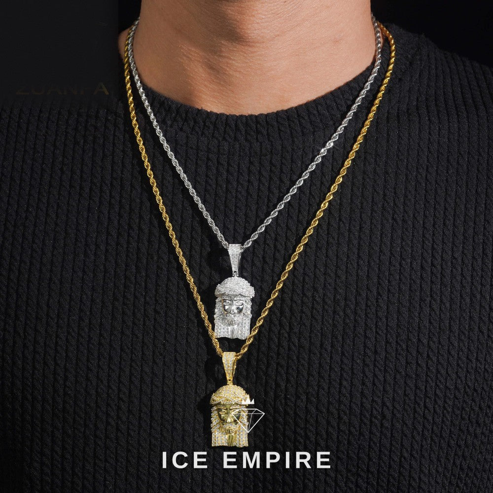 Iced Out Rose Gold Plated Pendant
