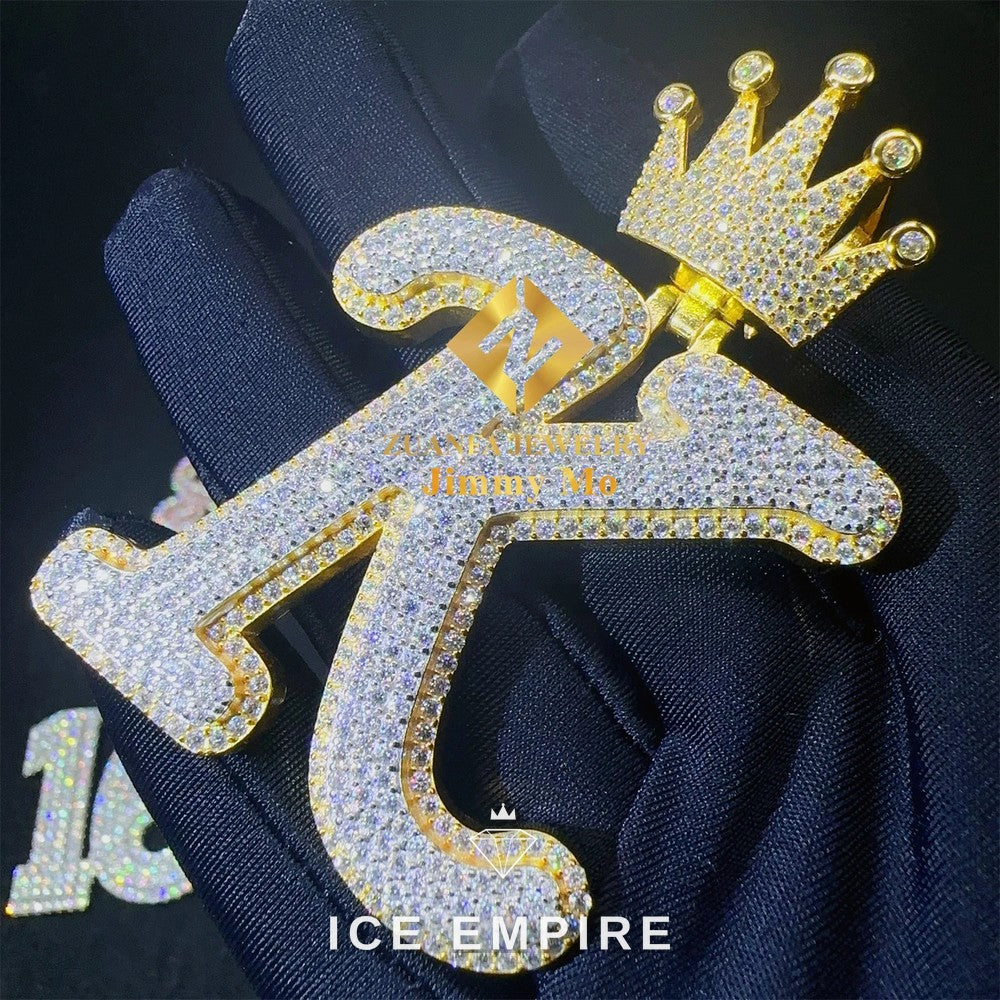 Iced Out 925 Silver Pendant
