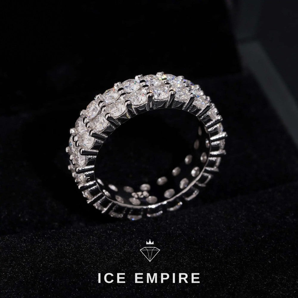 Iced Out 10K Gold Lab Grown Diamond Engagement Ring